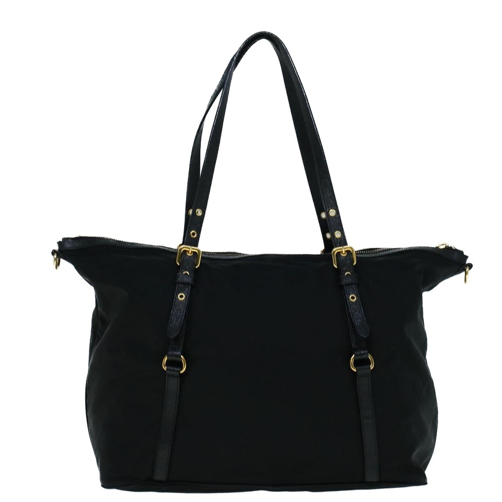 PRADA Tote Bag Nylon Black Auth ac2376 - Picture 3 of 16